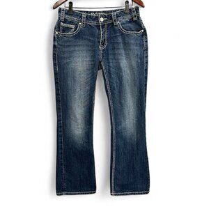 Rock & Roll Cowgirl Dark Blue Boot Cut Jeans